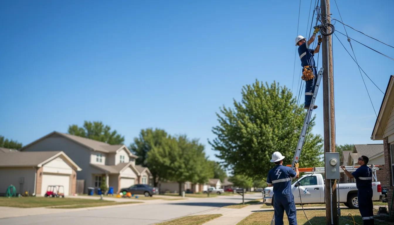 Residential electrician providing installation services in Gordon, GA